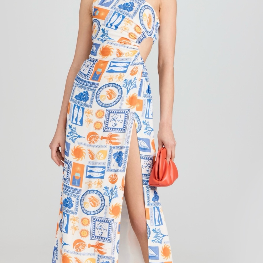 One-Shoulder Cut-out Dress